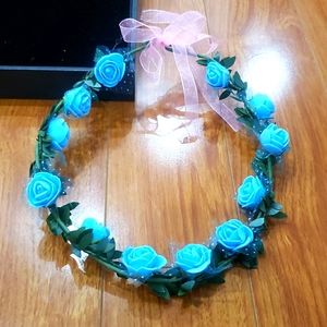Wedding Floral Headband Women Flower Head Wreath Bride